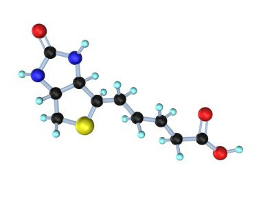 Molecule Vitamin B7 (Biotin) clipart