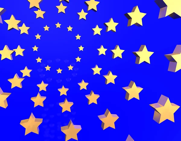 EU abstrakt stjärnor — Stockfoto