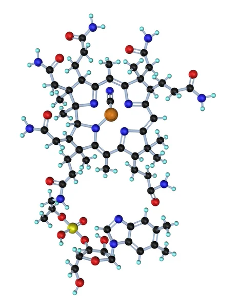 Molekula b12-vitamin-3d — Stock Fotó