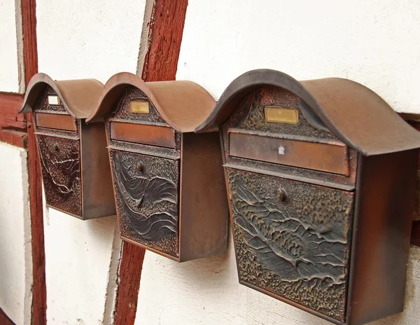 Retro letterboxes — Stok fotoğraf