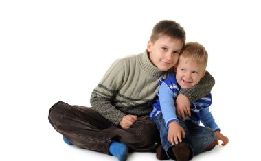 Two brothers clipart