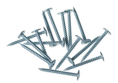 Screws isolated clipart