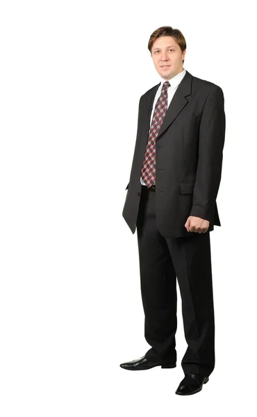 The young businessman isolated on a whit — Stock Photo, Image