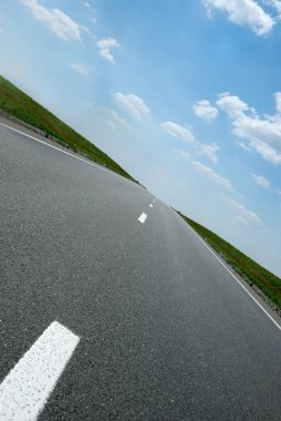 Asphalt road clipart