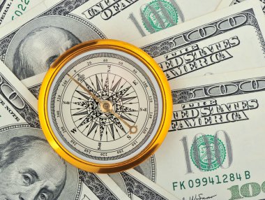 Dollars and compass clipart