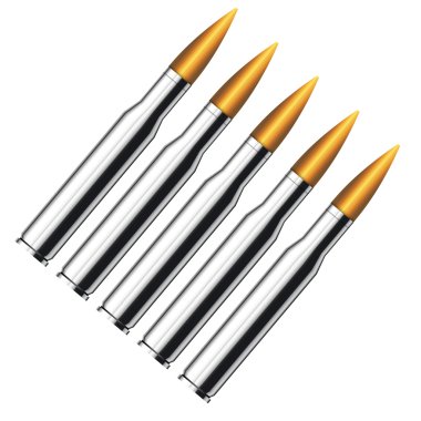 Bullets isolated clipart