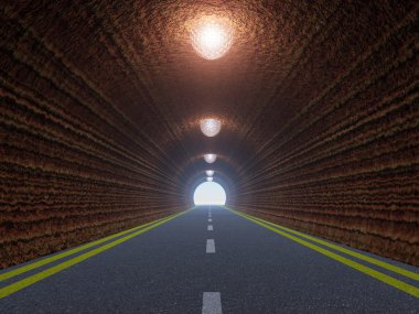Tünel ve asfalt yol