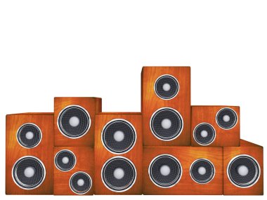 Wood speaker clipart