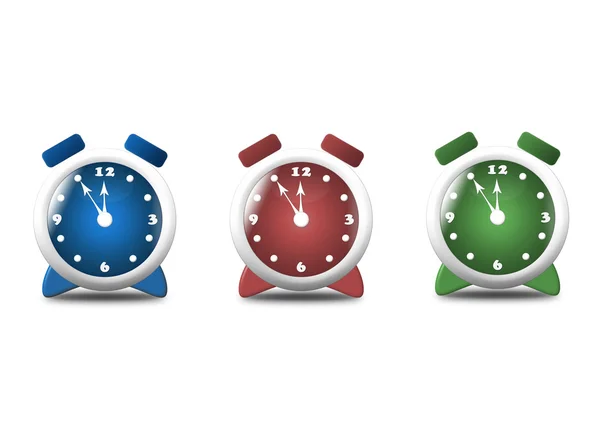 Set of alarm clocks — Stock Photo, Image