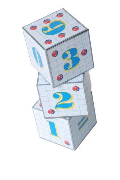 Figuras em cubos — Fotografia de Stock