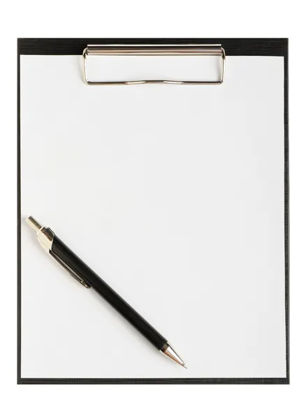 Folder for papers with pen — Stock Photo, Image