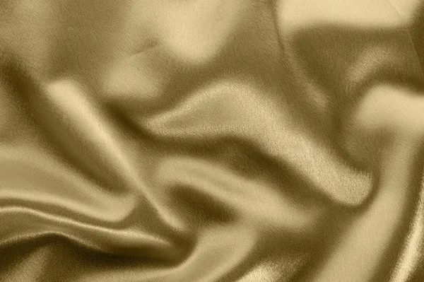 Ouro fundo de cetim — Fotografia de Stock