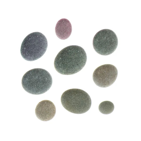 Set color pebble — Stock Photo, Image
