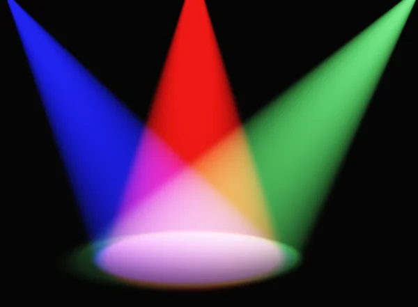 Volumetric light color — Stock Photo, Image