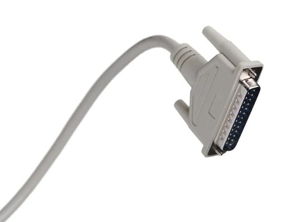 Počítačové kabel lpt — Stock fotografie
