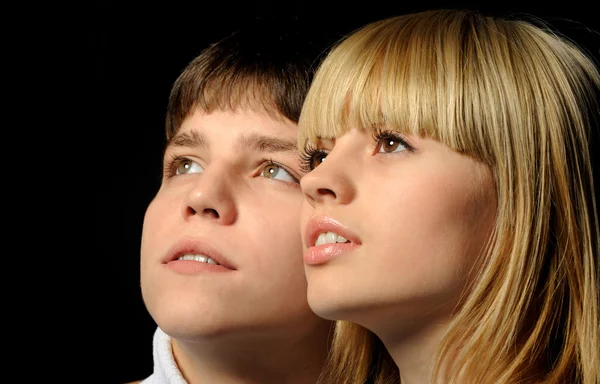 Young enamoured pair — Stock Photo, Image