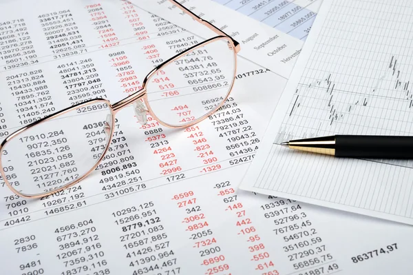 The financial report — Stock Photo, Image