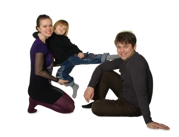 Счастливая семья — стоковое фото