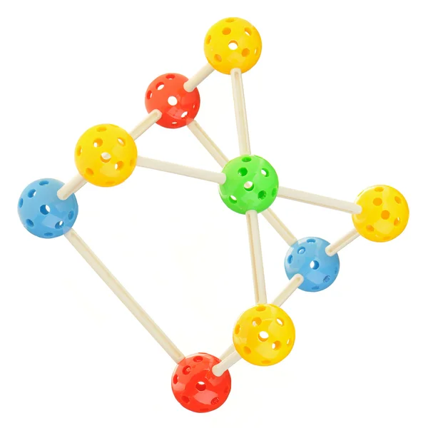 Model cząsteczki — Zdjęcie stockowe