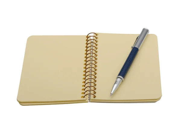 Toll és egy notebook — Stock Fotó