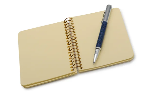 Toll és egy notebook — Stock Fotó