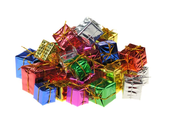 Set von Geschenken in Schachteln — Stockfoto