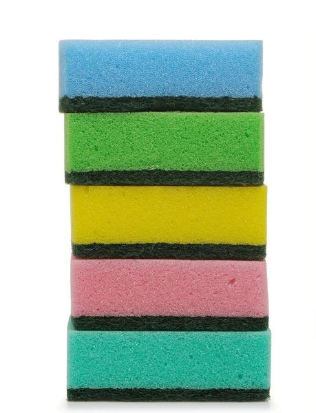 세척에 대 한 색상 설정된 스폰지 — 스톡 사진