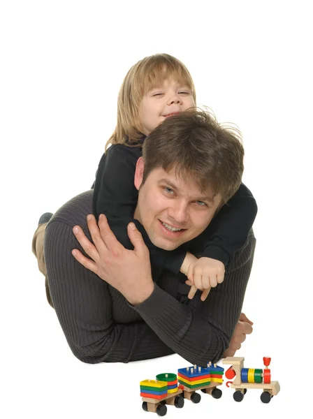 El papá con el hijo — Foto de Stock