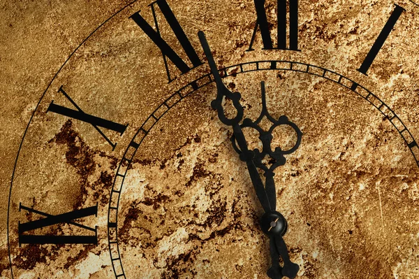 Старые часы с текстурой — стоковое фото