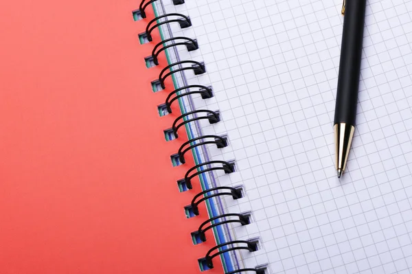 Notebook and pen Stock Image