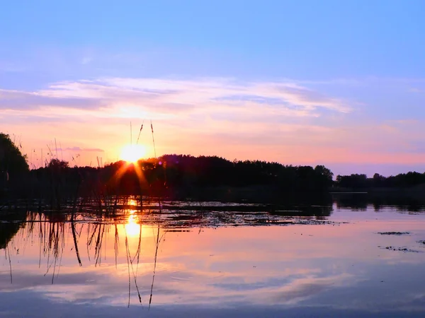 Вечер на озере — стоковое фото