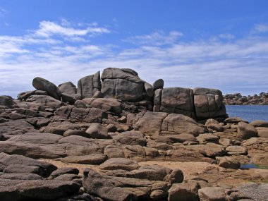 kayalık sahil şeridi, brittany, Fransa