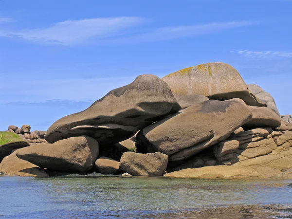 Boulder in Ploumanach, Brittany, France — Stock Photo, Image
