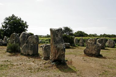 Megalith tombs near Erdeven, Brittany clipart