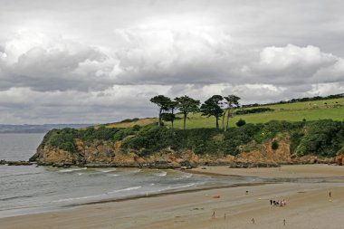 Landscape near Douarnenez, Brittany clipart