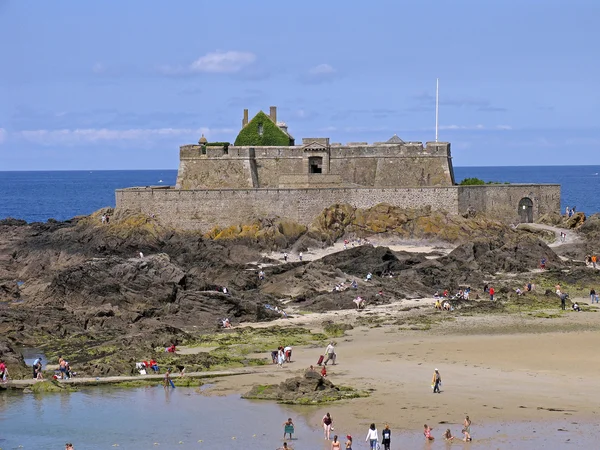 St-malo, fort nationella, Bretagne, Frankrike — Stockfoto
