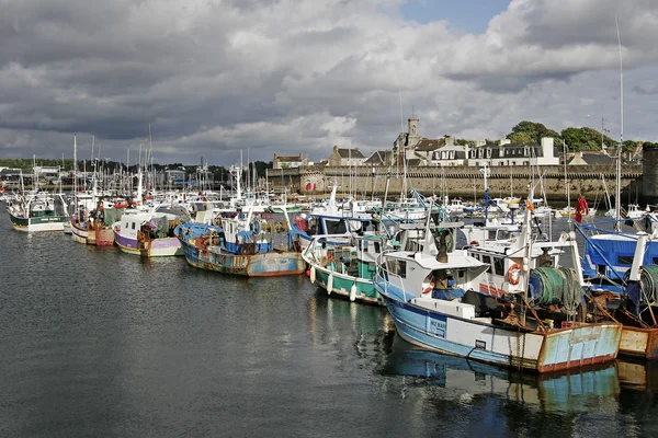 Concarneau, Hafen in der Bretagne, Frankreich — Stockfoto