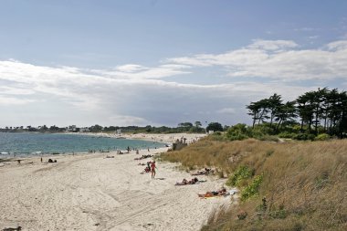 larmor-Plage, Fransa kum plaj