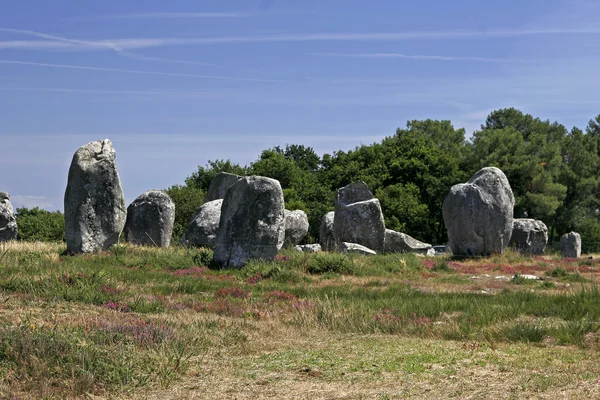 Tumbas Megalith cerca de Kermario, Bretaña — Foto de Stock