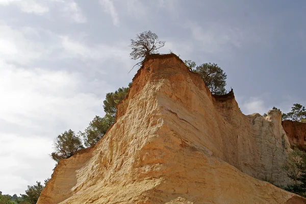 Okerkleurige rotsen (Frans Colorado) — Stockfoto