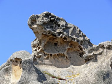 Capo testa yakınındaki santa di gallura, İtalya