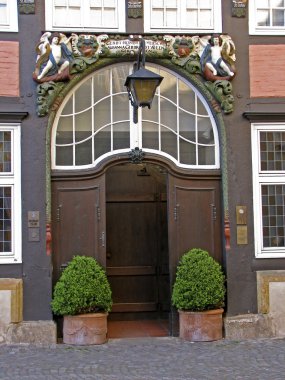 Timbered house in Osnabrueck, Germany clipart