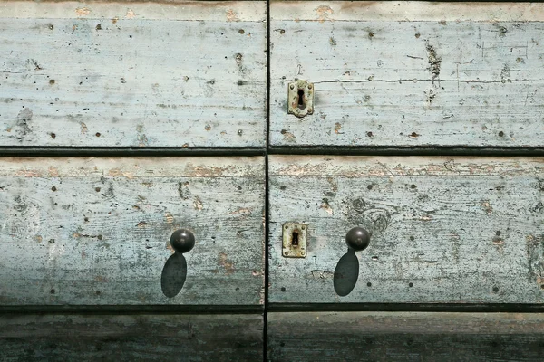 Dveře detail, lazise, severní Itálie — Stock fotografie