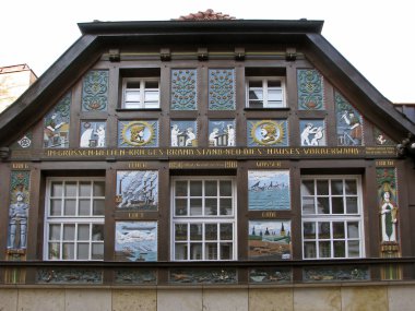 Timbered house in Osnabrück, Germany clipart