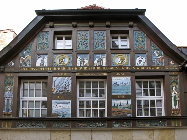 Casa in legno in OsnabrmbH ck, Germania — Foto Stock