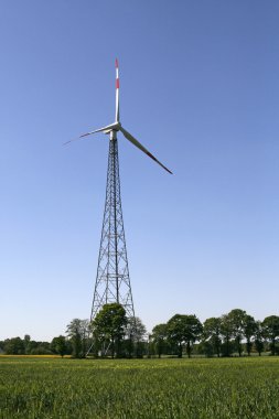 Wind power station in Germany clipart