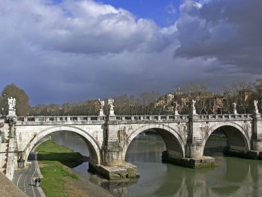 Roma, aelian Köprüsü. İtalya