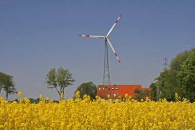 Wind power station, Lower Saxony, German clipart