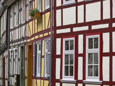 Timbered houses in Duderstadt, , Germany clipart