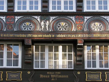 Old timbered house in Osnabrueck, German clipart